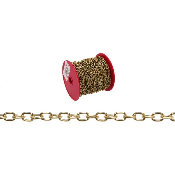 Campbell Chain 071-1917 Oval Chain - Brass Plated