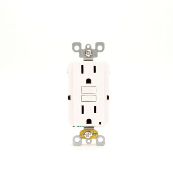 GFCI, Self Test - 15 Amp, White