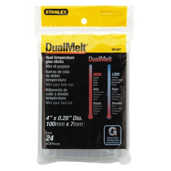 Stanley GS10DT Dual-Melt Mini Glue Sticks ~  4"