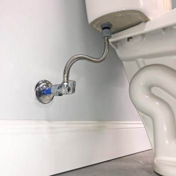 Plumb Pak Quick Lock Angle Toilet Supply Connector - 12"