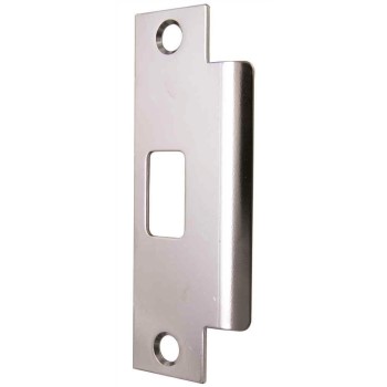 Latch Strike, Satin Chrome Finish ~ 1.25" W x 4 7/8" H 