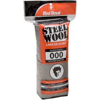 Red Devil 0311 Steel Wool Pads, #000 Extra Fine ~ 16 Pads/pack