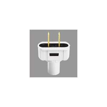 Leviton 001-48643-W Vinyl Plug, Non-Polarized White