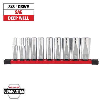 10pc 3/8 Dp Socket