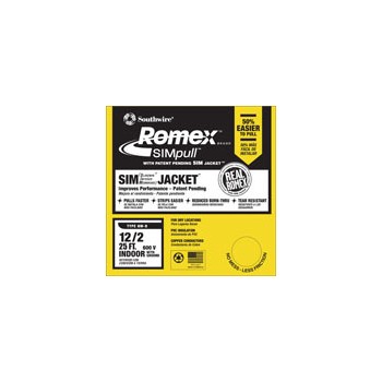 Southwire 28828221 Romex Grounded NM Wire - 12/2g ~ 25ft.