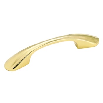 Pull ~ Allison Series,  Polished Brass - 3" CTC