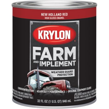 Farm & Implement Paint, New Holland Red ~ Qt