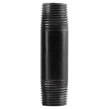 Pipe Nipple, Black Steel - 3/4" x 5"