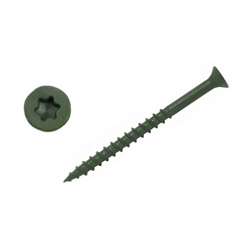 Midwest Fastener  09347 Green Coated Exterior Deck Screws. Star ~ #10 x 4"