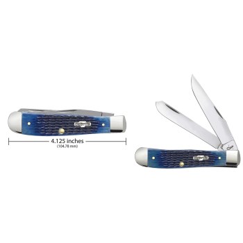 Case Knives 02800 028 Blue Bone Trapper Knife