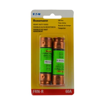 Fusetron Cartridge Fuse, Class RK5 - 60 Amp, 2pk