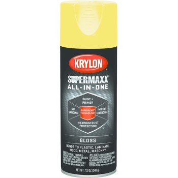 Krylon 8967 Supermaxx Paint, Spray ~ Sun Yellow Gloss