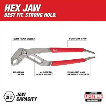 Milwaukee Hex Jaw Pliers - 8"
