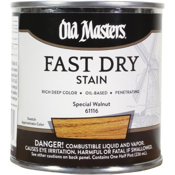 Fast Dry Stain, Special Walnut ~ 1/2 pnt 