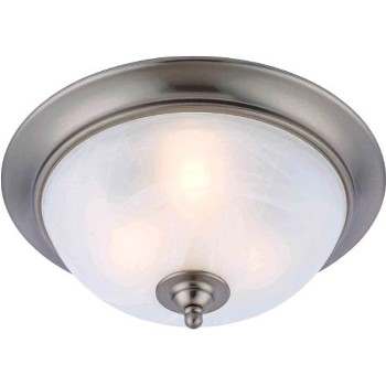 Hardware House  163347 Ceiling Light Dover Design, 3 light ~ Satin Nickel