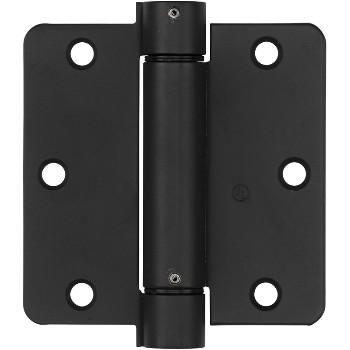 National N350-827 1/4" Radius Auto-Closing Hinge, Oil Rubbed Bronze ~ 1/4" R x 3 1/2"