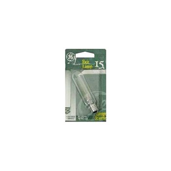 GE 22114 Exit Light Bulb, 15 watt