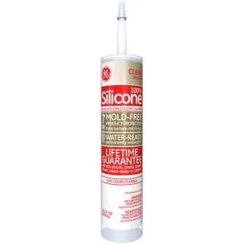Silicone II Kitchen & Bath 100% Silicone, Clear ~ 10 oz Tubes