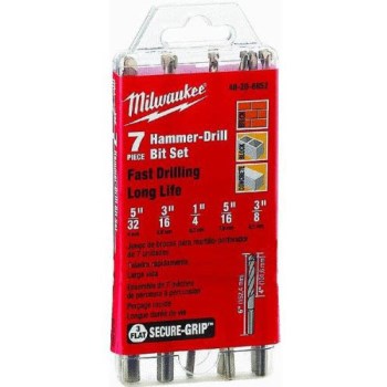 Milwaukee Tool  48-20-8852 7pc Hmmr-Drill Kit