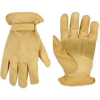 CLC 2058M Med Tan Cwhide Wrk Glove