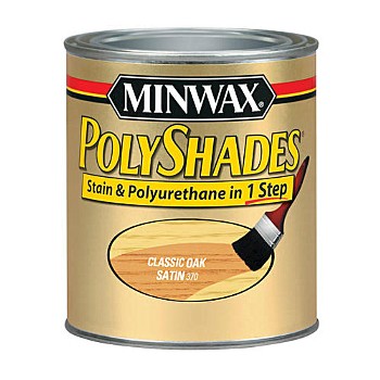 Minwax 61370 Stain & Polyurethane,  Classic Oak,  Quart