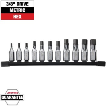 11pc 3/8 Hex Set
