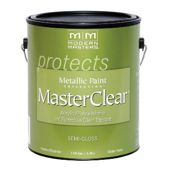 Modern Masters Me664-gal Masterclear For Metallic Paint ~ Satin, Gallon