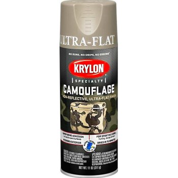 Krylon K04291000 Ultra Flat Camouflage Paint, Camo ~ 11 oz.