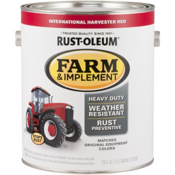 Farm & Implement Enamel Finish,  International Havester Red ~ Gallon