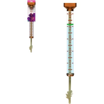 EZRead Decorative Version Rain Gauge, Copper - 15"