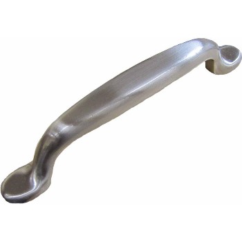 Hardware House  145862 Small Foot Pull, Satin Nickel Finish  ~ 96mm CTC