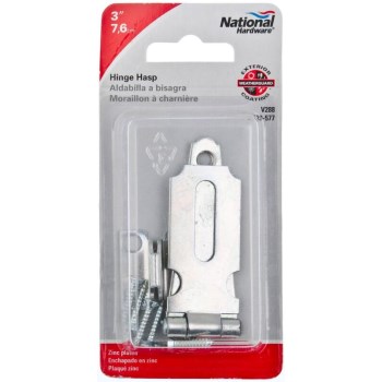  Zinc Hinge Hasp, Visual Pack 288 3"