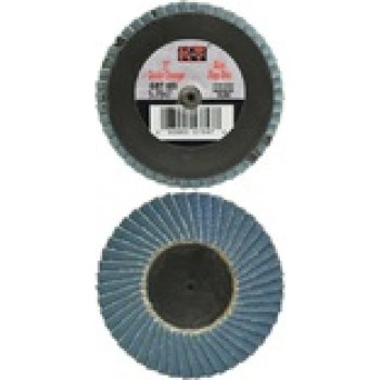 K-T Industries Mini Flap Disc, Zirconia - 3", 80 Grit