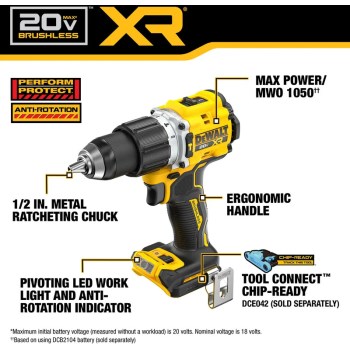 DeWalt 20V MAX XR Brushless 1/2" Hammer Drill (Bare Tool)