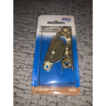 Crescent Sash Lock, Brass