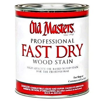 Old Masters 62104 Fast Dry Interior Wood Stain,  Rich Mahogany ~ Quart 