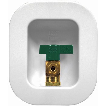 Ice Maker Outlet Box ~ Lead Free,  1/4 Turn Valve