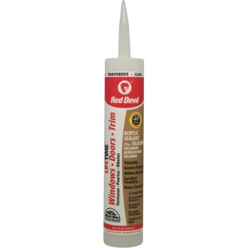 Red Devil 0866PR Clear Lifetime Caulk