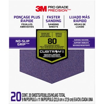 Pro Grade Sand Paper ~ 80 Grit