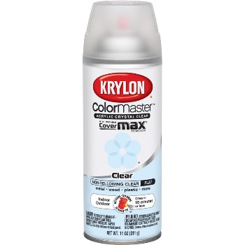 Krylon 3530 Spray Paint, Flat Crystal Clear ~ 11 Oz.