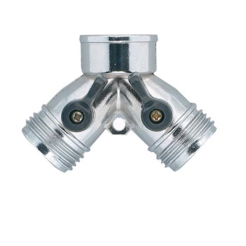 Garden Hose Y, Zinc ~ 5/8" 