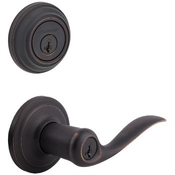 Kwikset 99910-041 Tustin Entry Lock and Deadbolt Combo Lock - Venetian Bronze