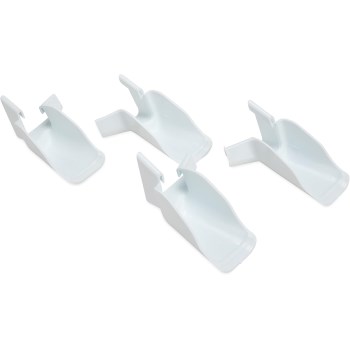Camco RV Gutter Extensions, White - 4pk
