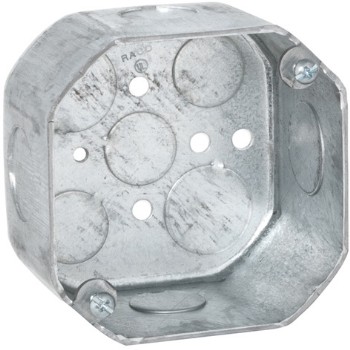 Hubbell/Raco 167 Octagon Box, 4" x 2-1/8" Deep