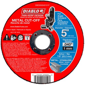 5" Metal Cut Off Disc