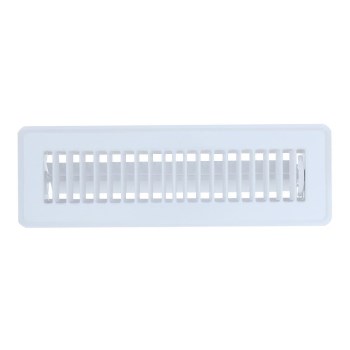 Hart & Cooley Floor Register, White - 4" x 14"