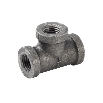 Anvil/Mueller Malleable Tee, Black - 1/4"