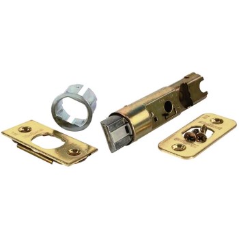 Kwikset 81826-001 6-Way Plain Replacement Latch, Polished Brass Finish