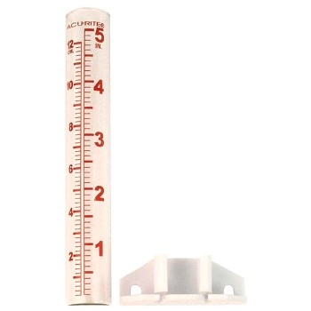 Chaney/AcuRite 00810 Rain Gauge, Glass ~ 5" 