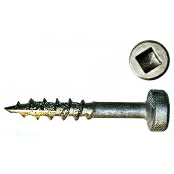 Pan Head Pocket Head Wood Screws, #7 Coarse